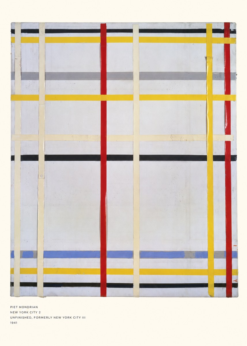 Piet Mondrian New York City 2 No5 - Poster
