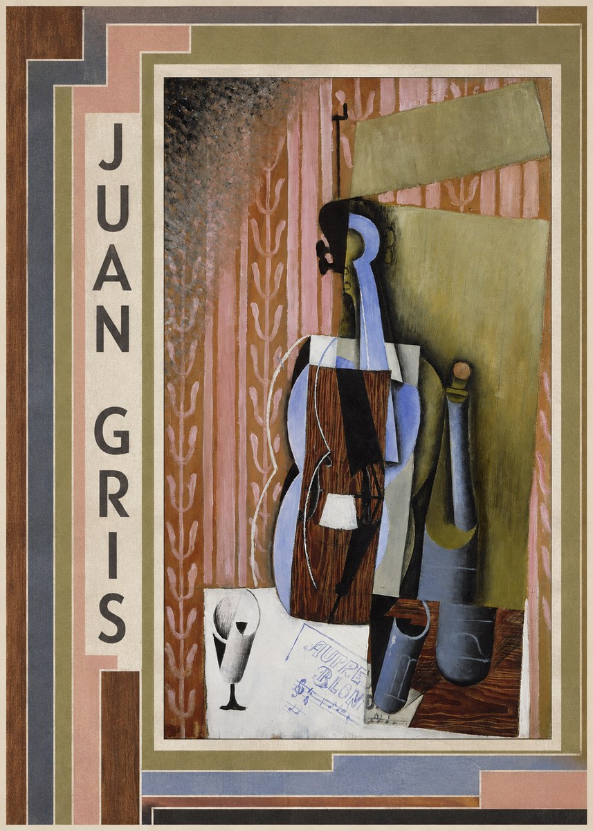 Juan Gris Still Life with Mandolin No2 - Poster