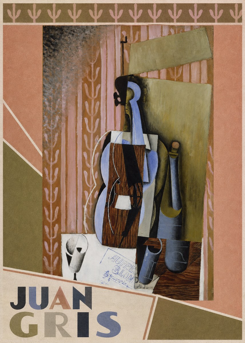 Juan Gris Still Life with Mandolin No6 - Poster