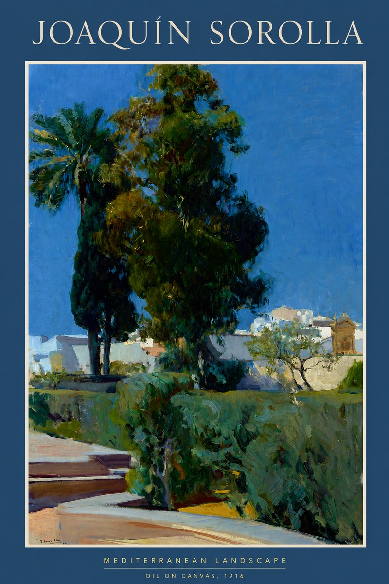 Sorolla Mediterranean Landscape No2 - Poster