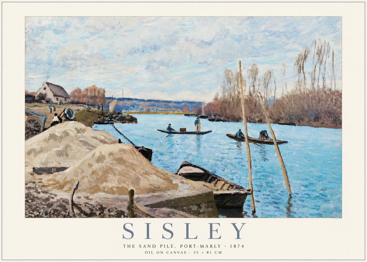 Sisley The Sand Pile, Port-marly No6 - Poster