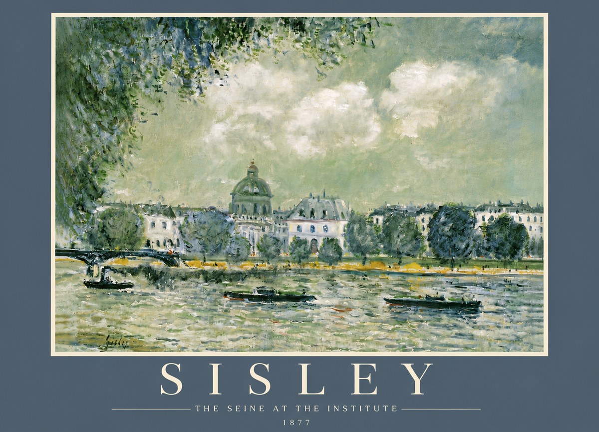 Sisley The Seine at the Institute No5 - Poster