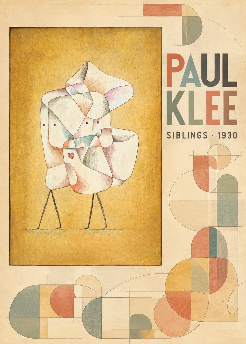 Paul Klee Siblings No6 - Poster