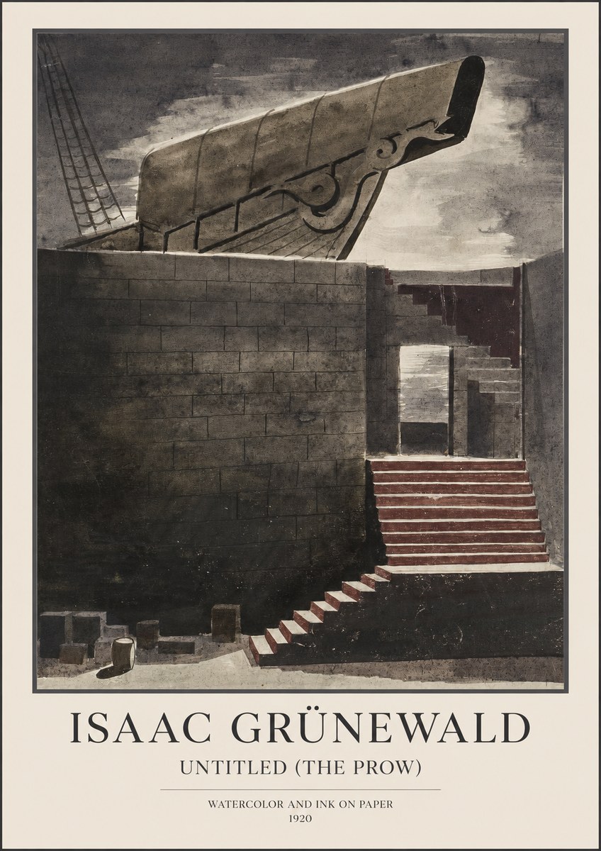 Isaac Grünewald Untitled (the Prow) No1 - Poster