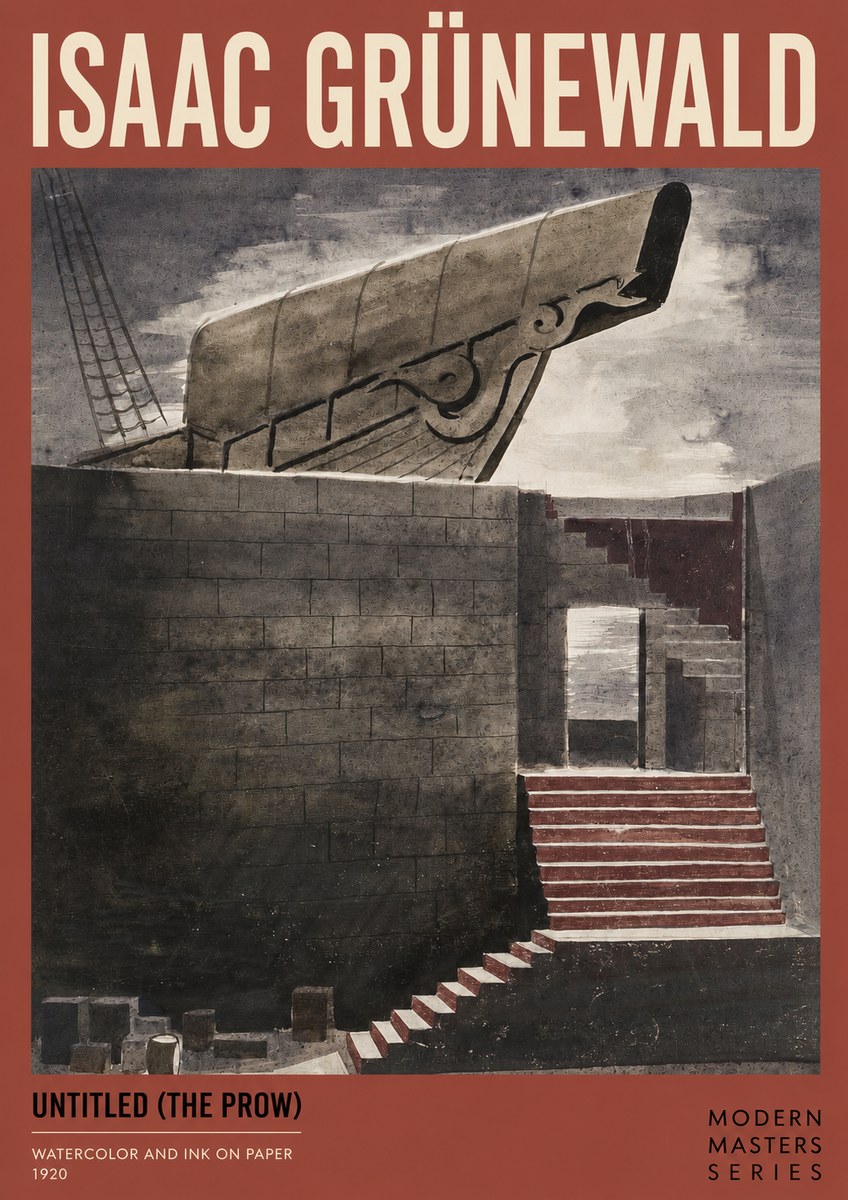 Isaac Grünewald Untitled (the Prow) No2 - Poster