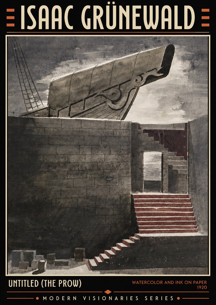 Isaac Grünewald Untitled (the Prow) No4 - Poster