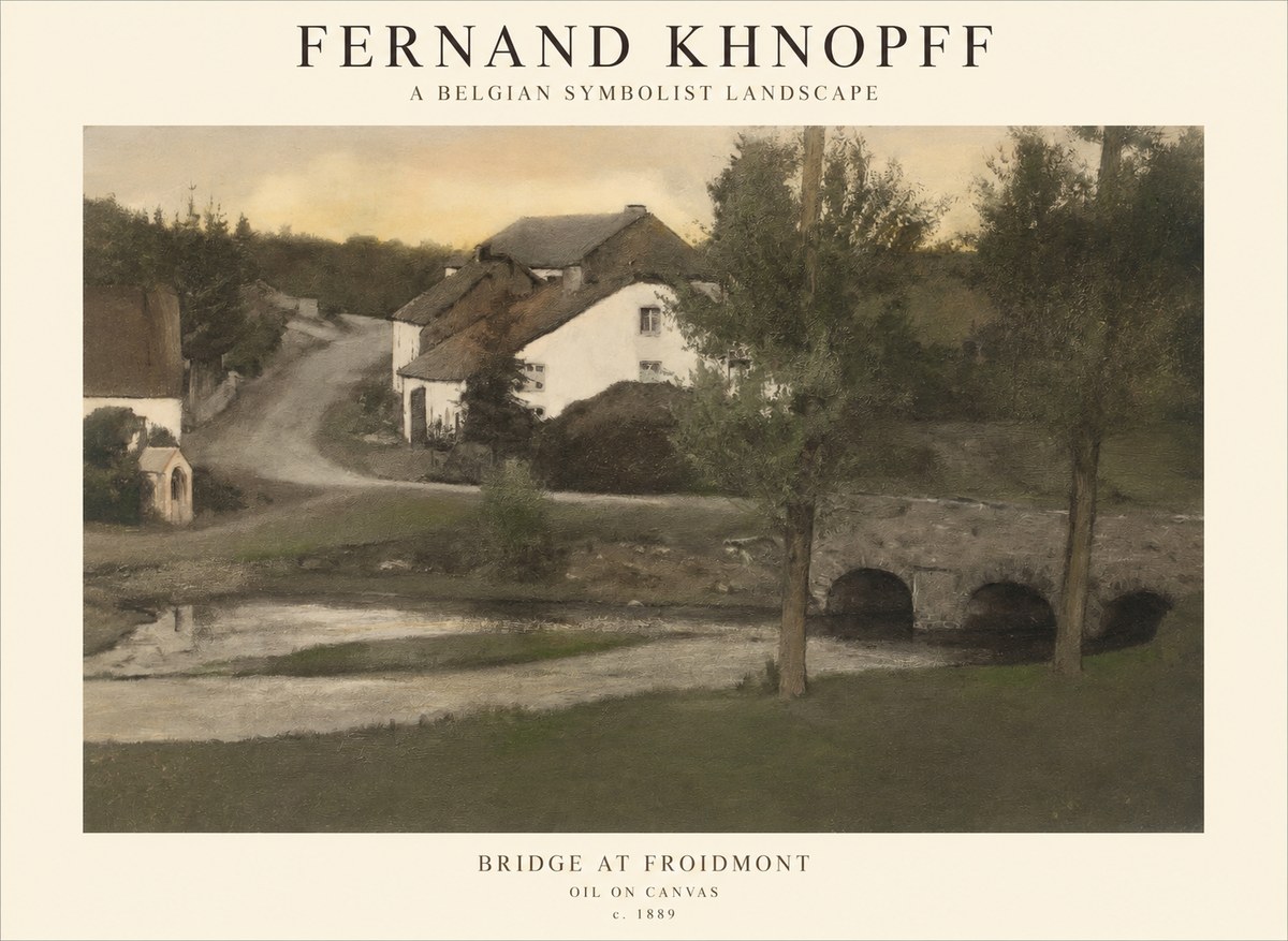 Fernand Khnopff Bridge at Froidmont No1 - Poster