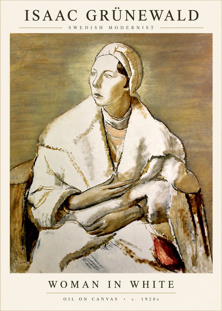Isaac Grünewald The Woman in White No2 - Poster