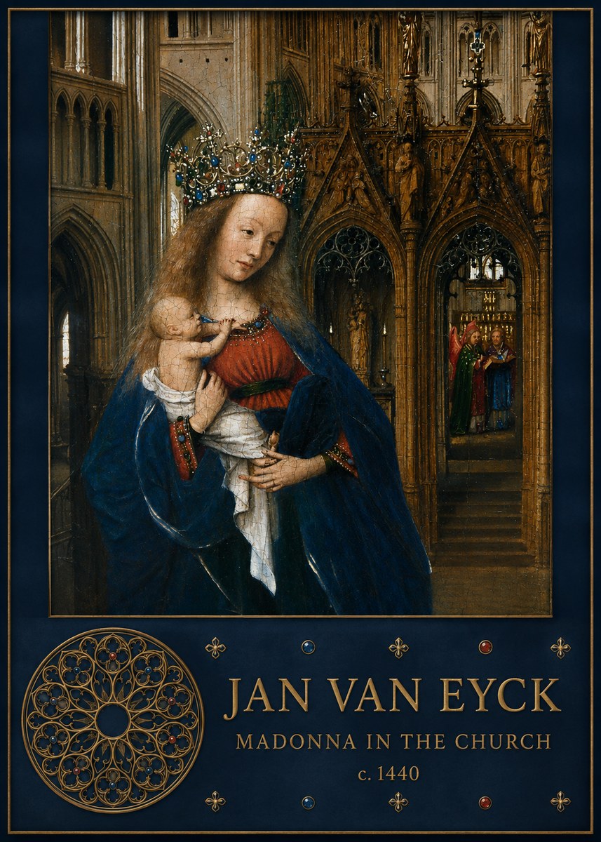 Jan van Eyck Madonna in the Church I No5 - Poster