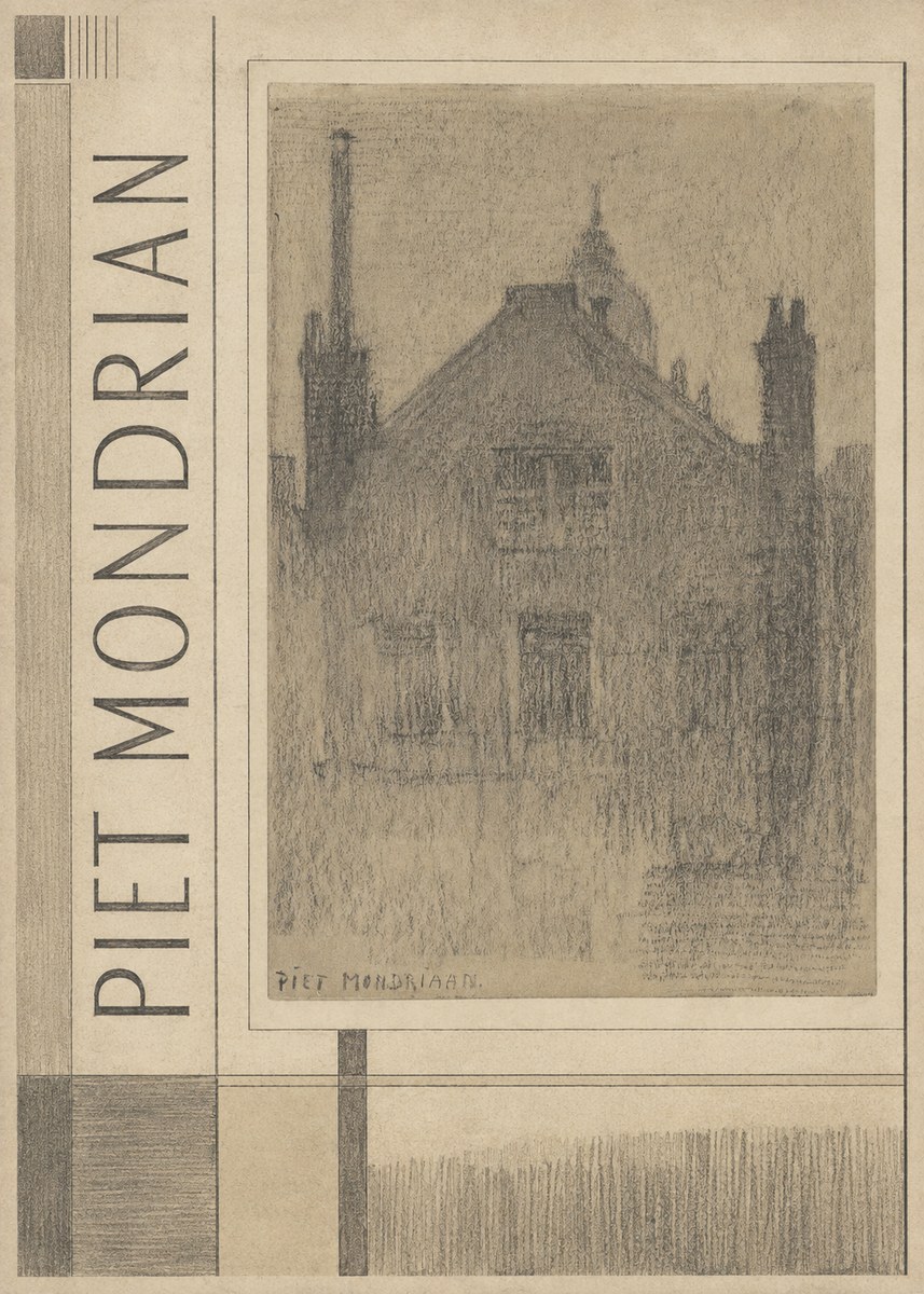 Piet Mondrian House Study No2 - Poster