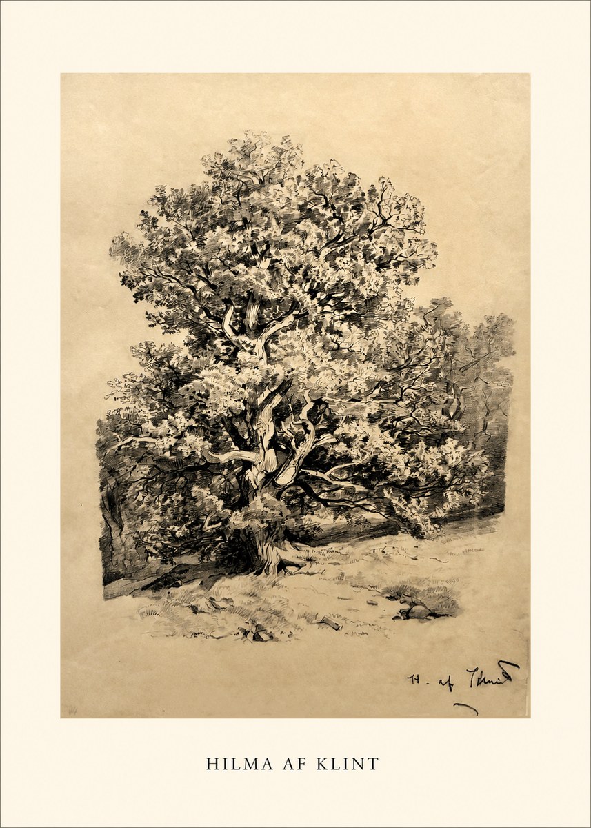Hilma af Klint Large Tree Landscape No1 - Poster