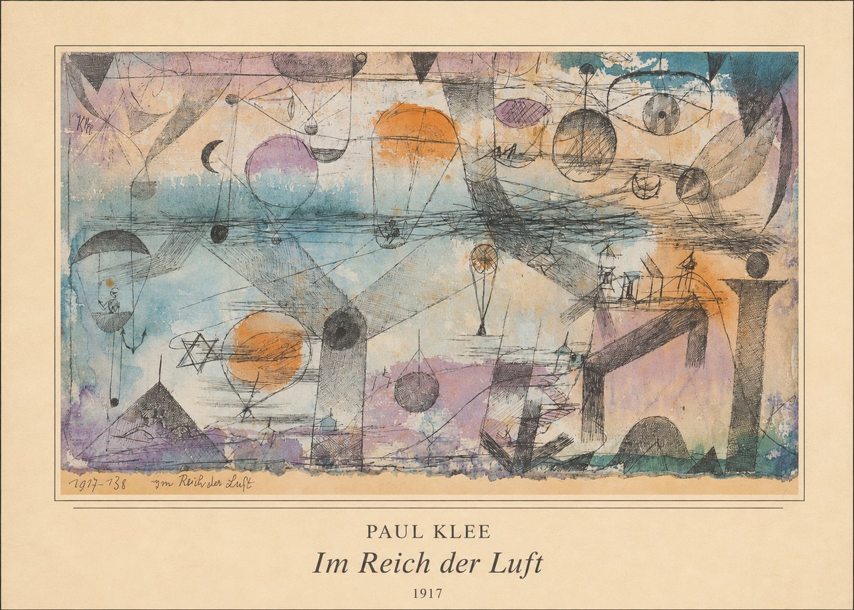 Paul Klee Im Reich Der Luft No3 - Poster