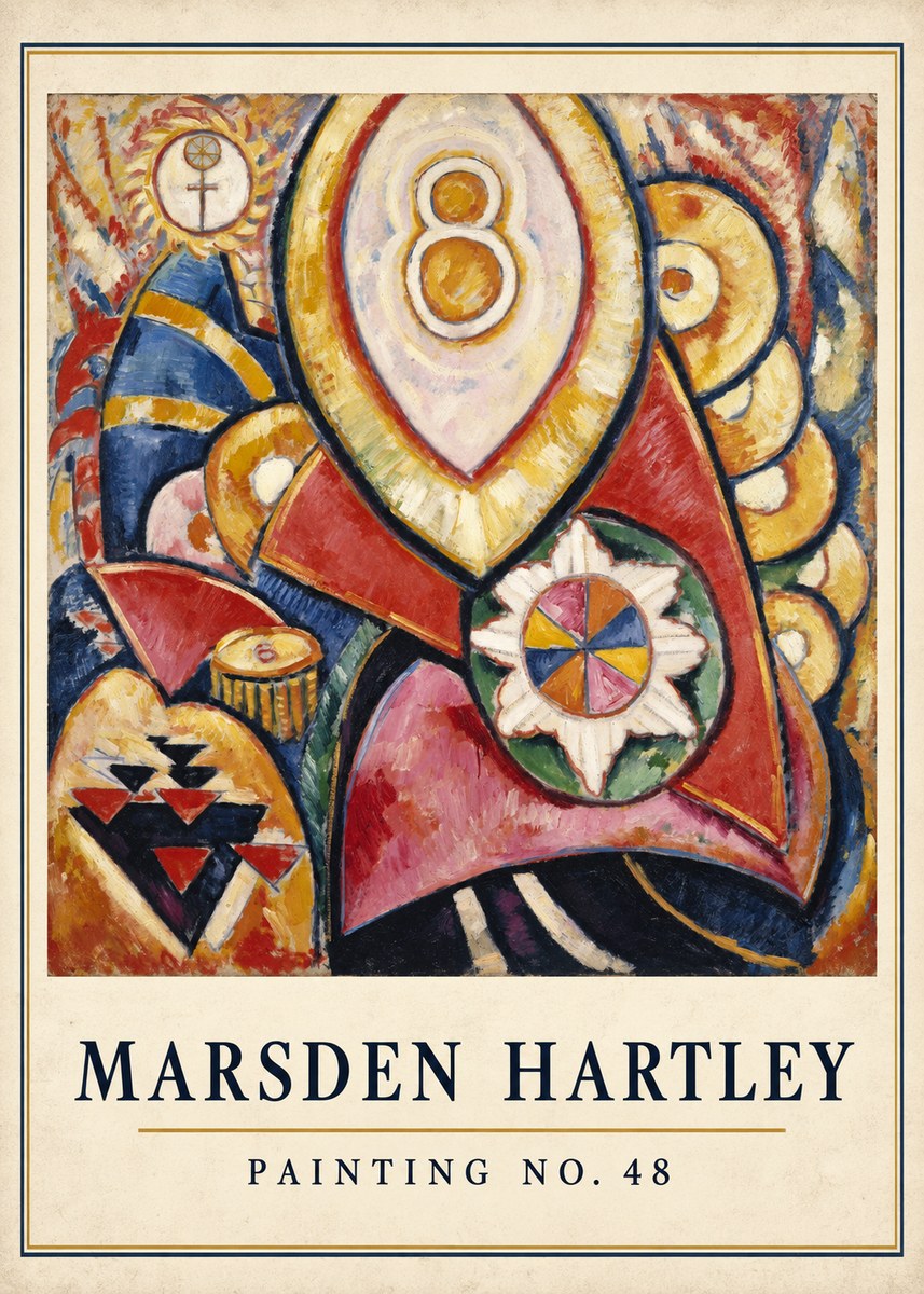 Marsden Hartley Painting No. 48 No4 - Poster