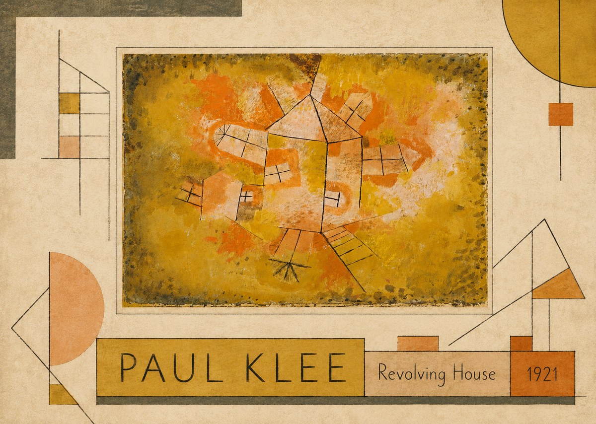 Paul Klee Revolving House No2 - Poster