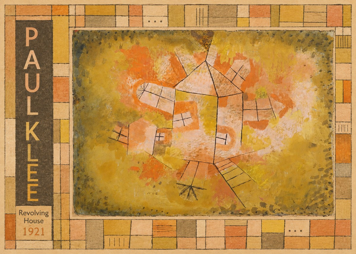 Paul Klee Revolving House No3 - Poster