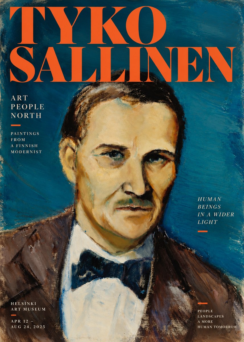 Tyko Sallinen Portrait of a Man I No2 - Poster