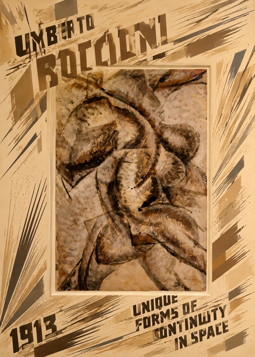 Umberto Boccioni Unique Forms of Continuity in Space No6 - Poster