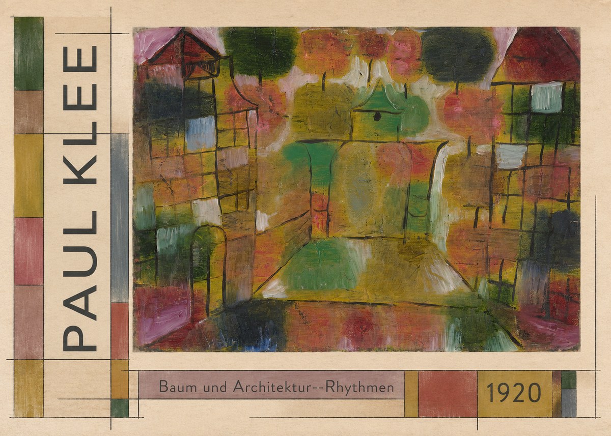 Paul Klee Baum Und Architektur--rhythmen No2 - Poster