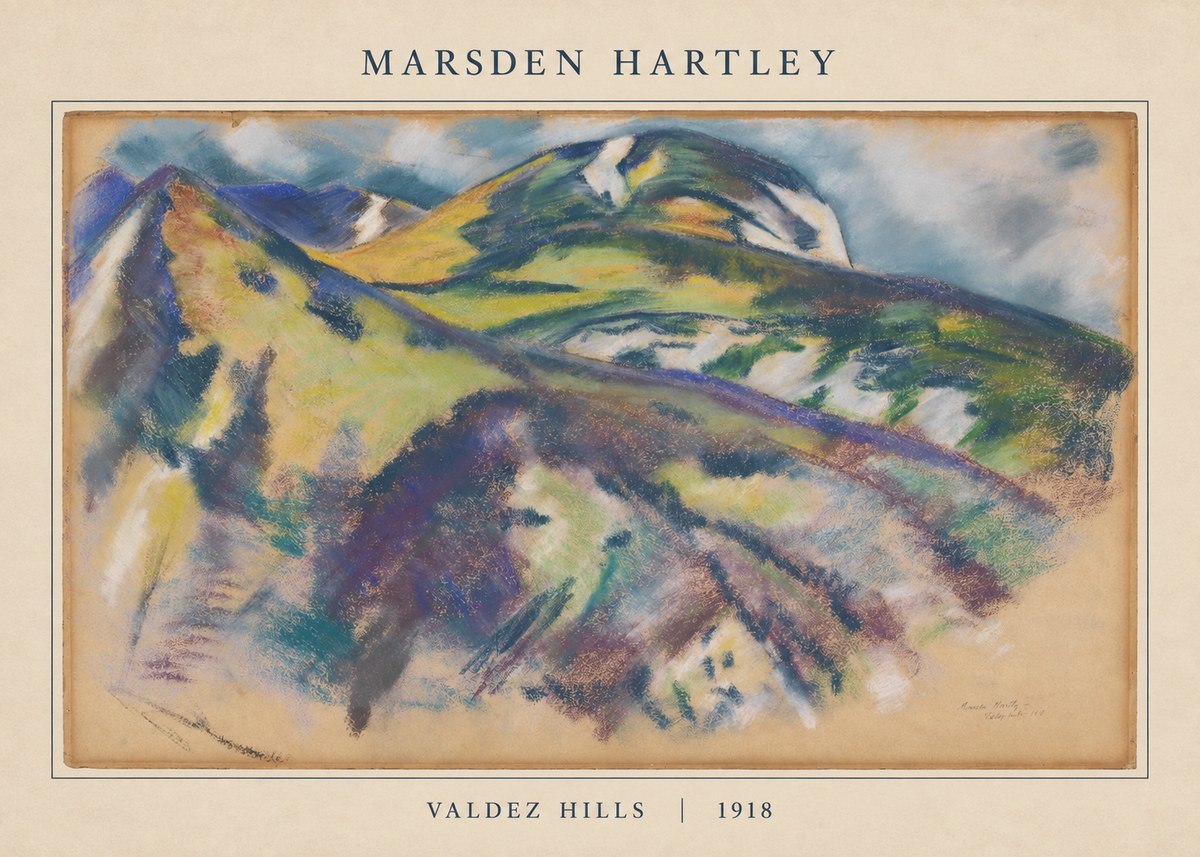 Marsden Hartley Valdez Hills No5 - Poster
