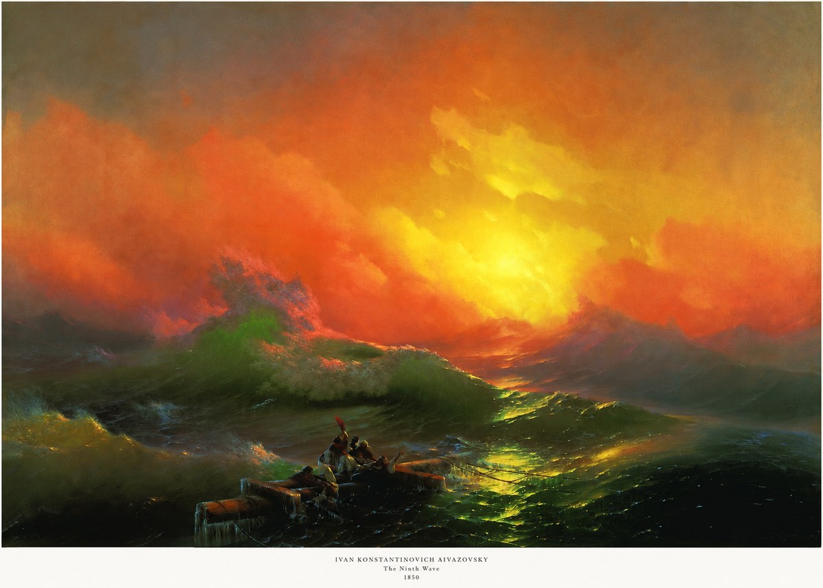 Ivan Konstantinovich Aivazovsky The Ninth Wave I No5 - Poster