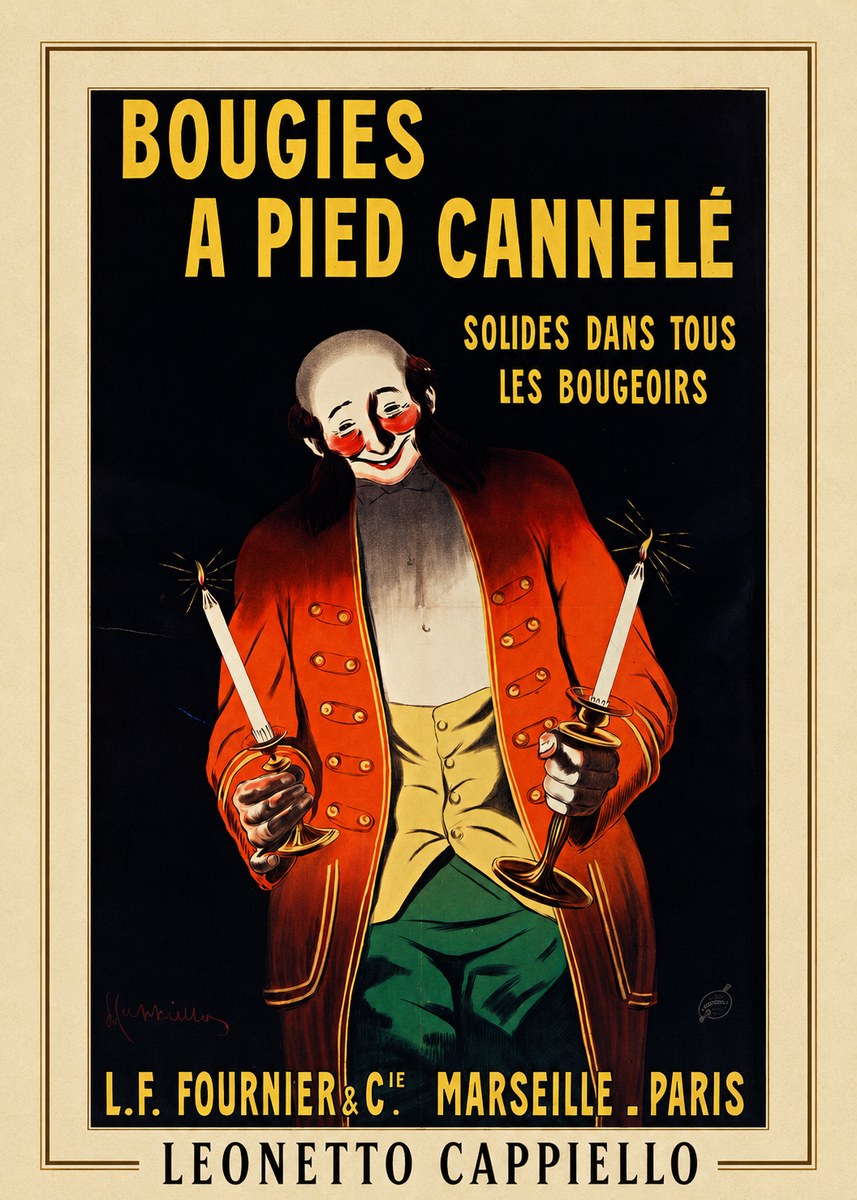 Leonetto Cappiello Bougies a Pied Cannelé No3 - Poster