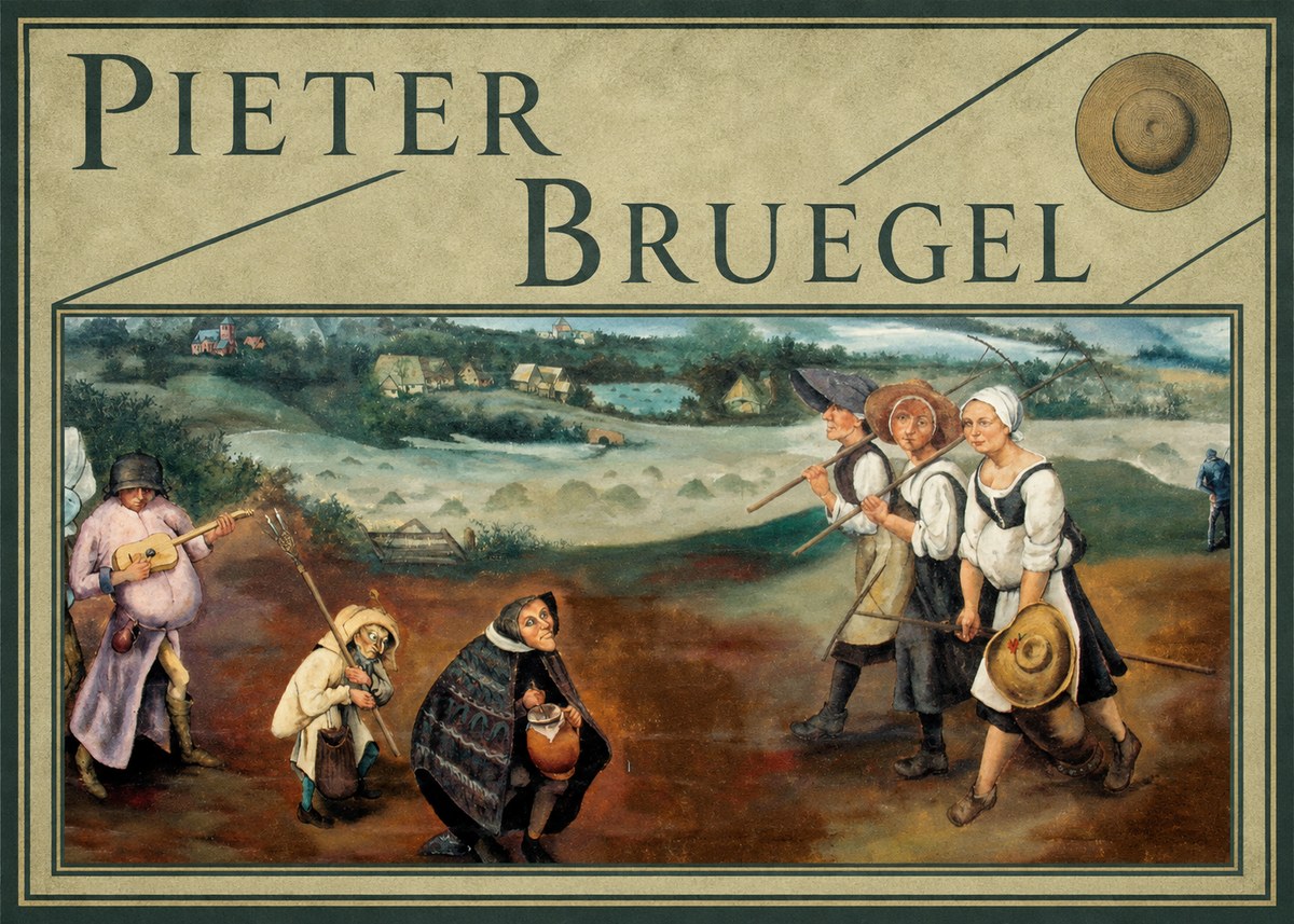 Pieter Bruegel Flemish Peasant Scene No5 - Poster