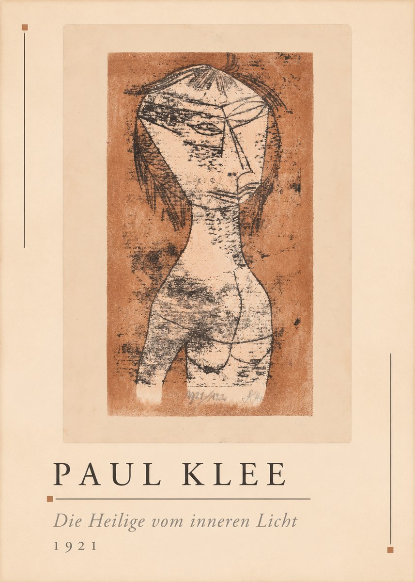 Paul Klee Die Heilige Vom Inneren Licht I No1 - Poster