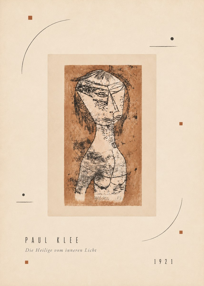 Paul Klee Die Heilige Vom Inneren Licht I No3 - Poster