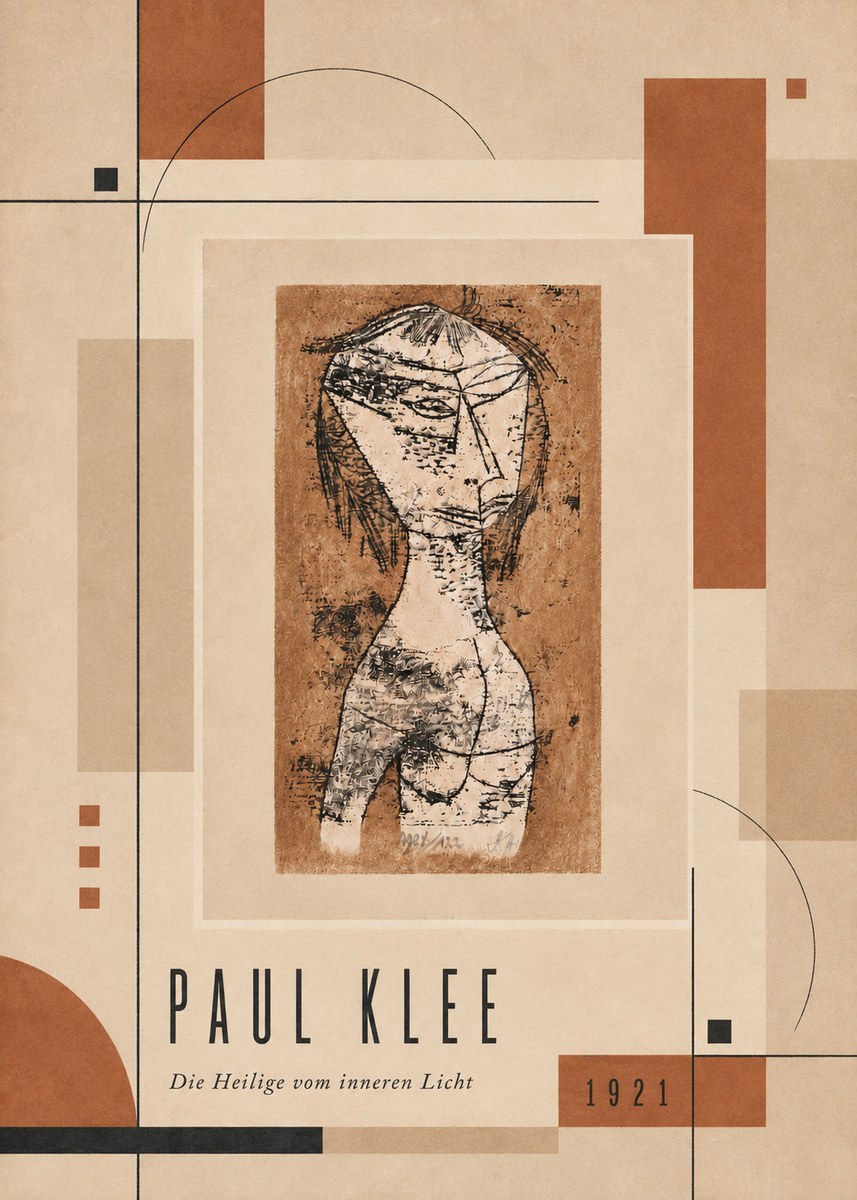 Paul Klee Die Heilige Vom Inneren Licht I No4 - Poster
