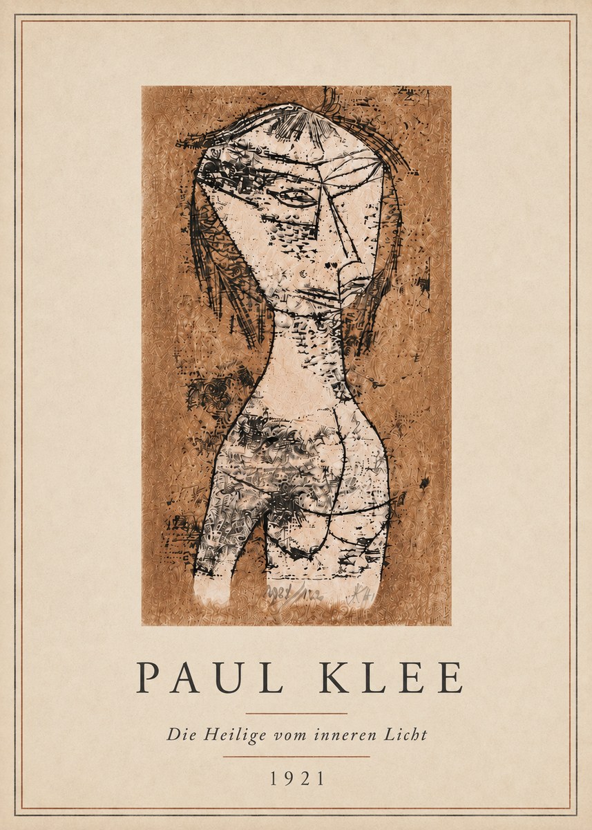 Paul Klee Die Heilige Vom Inneren Licht I No5 - Poster