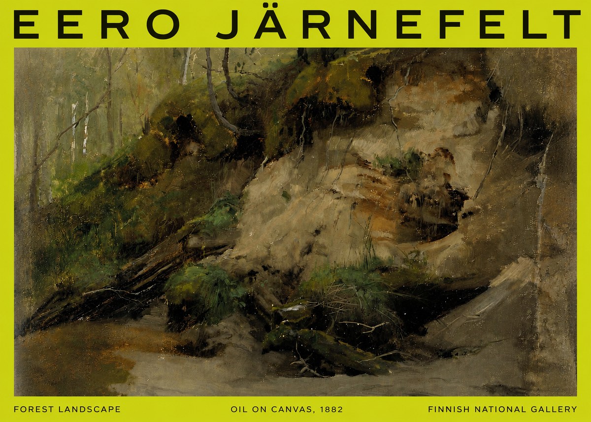 Eero Järnefelt Forest Landscape I No6 - Poster