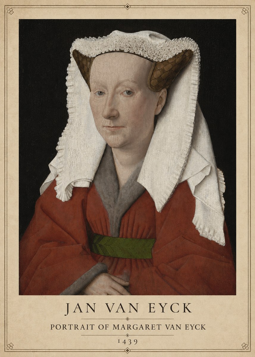 Jan van Eyck Portrait of Margaret Van Eyck I No1 - Poster