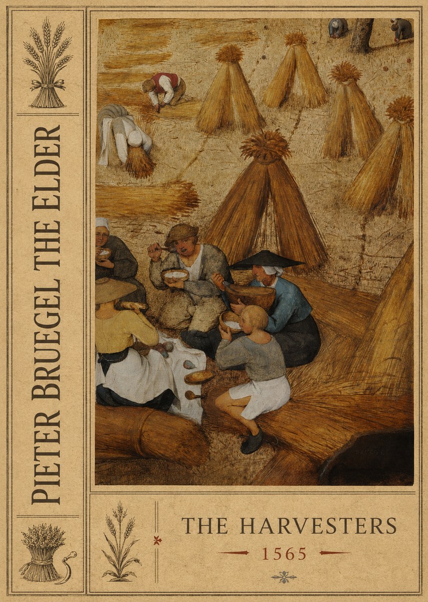 Pieter Bruegel The Harvesters I No2 - Poster