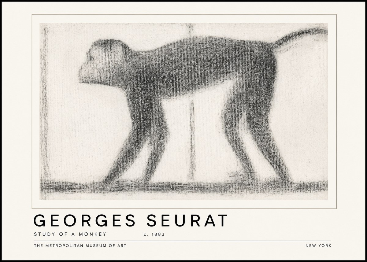 Seurat Study of a Monkey No6 - Poster