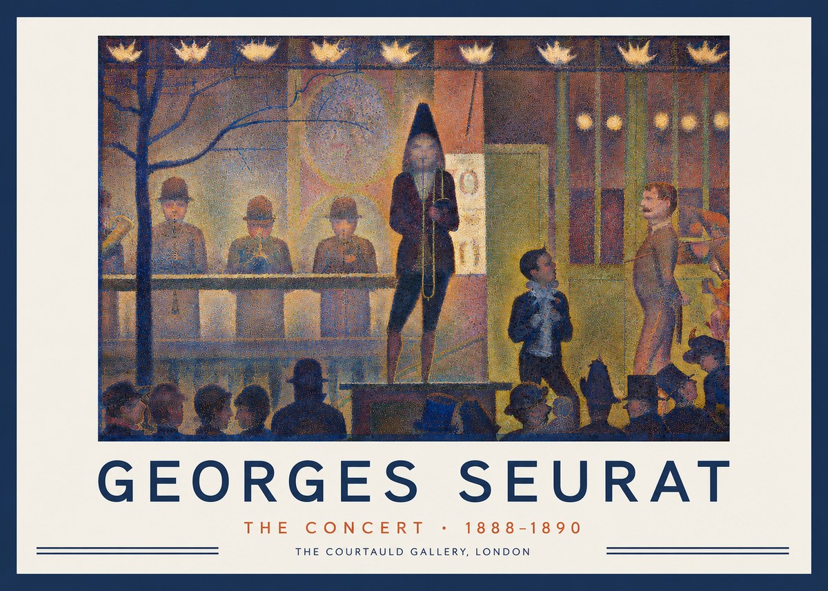 Seurat The Concert No2 - Poster
