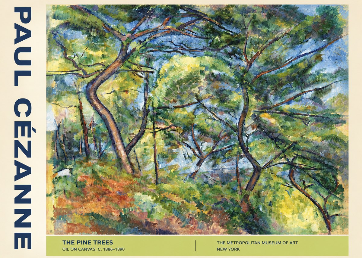 Paul Cézanne The Pine Trees No4 - Poster