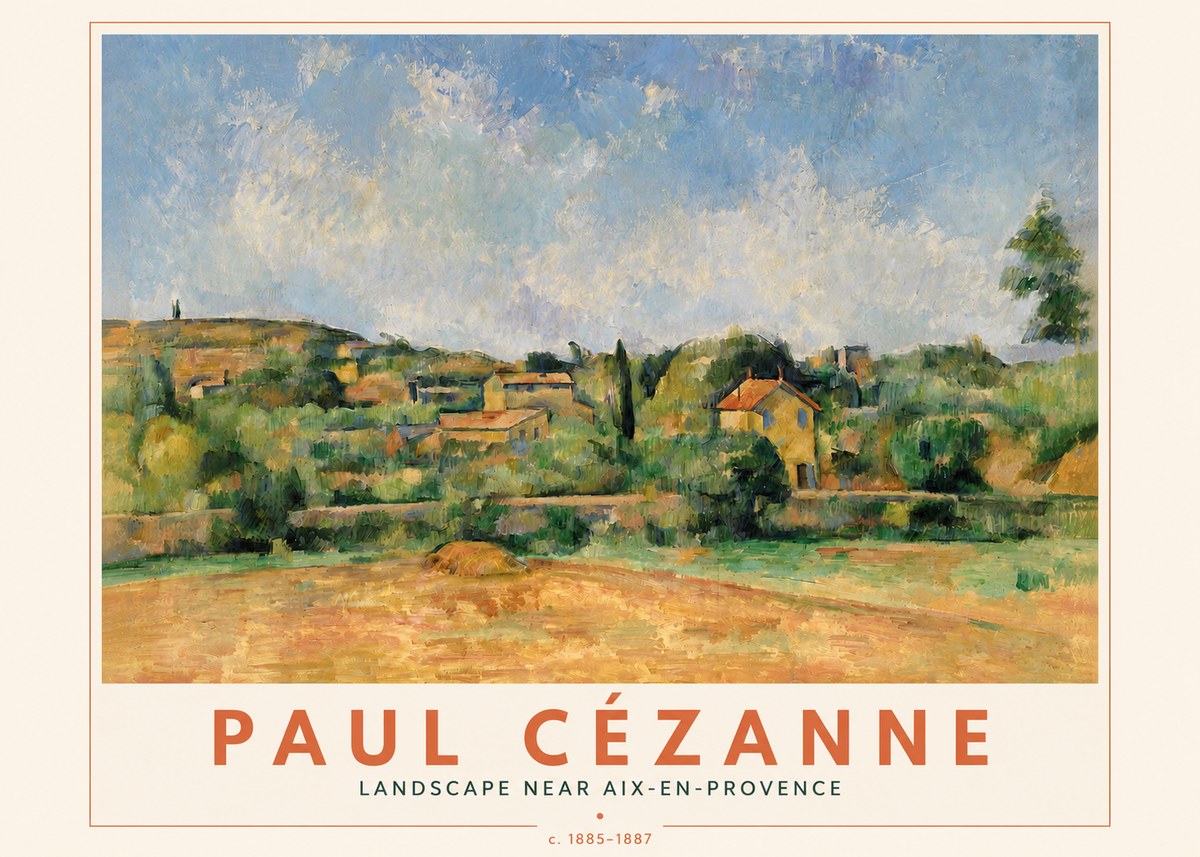 Paul Cézanne Landscape Near Aix-en-provence I No4 - Poster