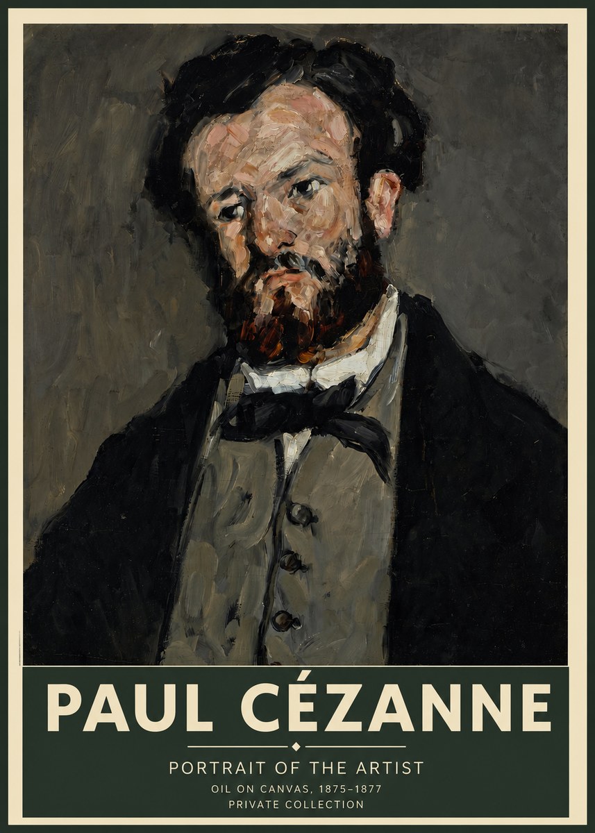 Paul Cézanne Portrait of the Artist I No2 - Poster