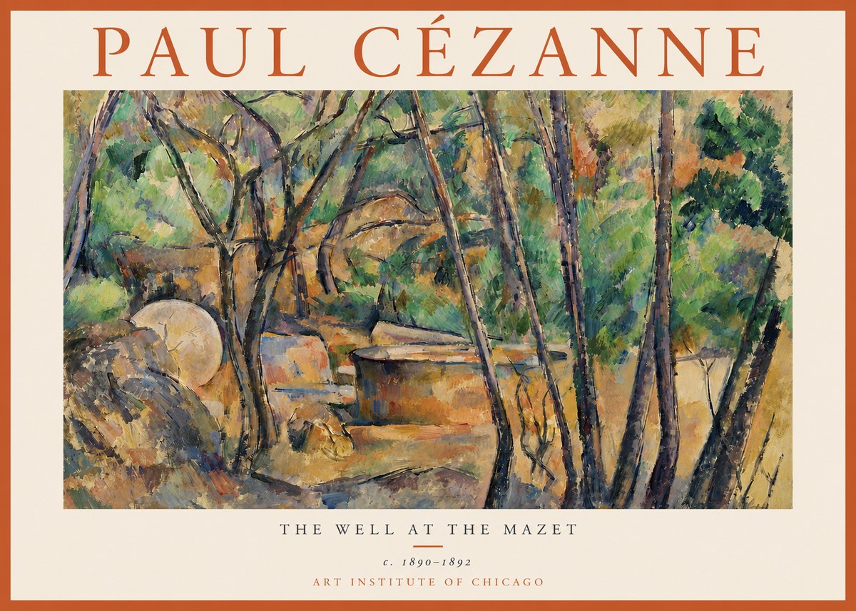 Paul Cézanne The Well at the Mazet No3 - Poster