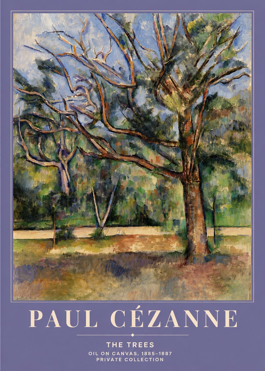 Paul Cézanne The Trees No4 - Poster