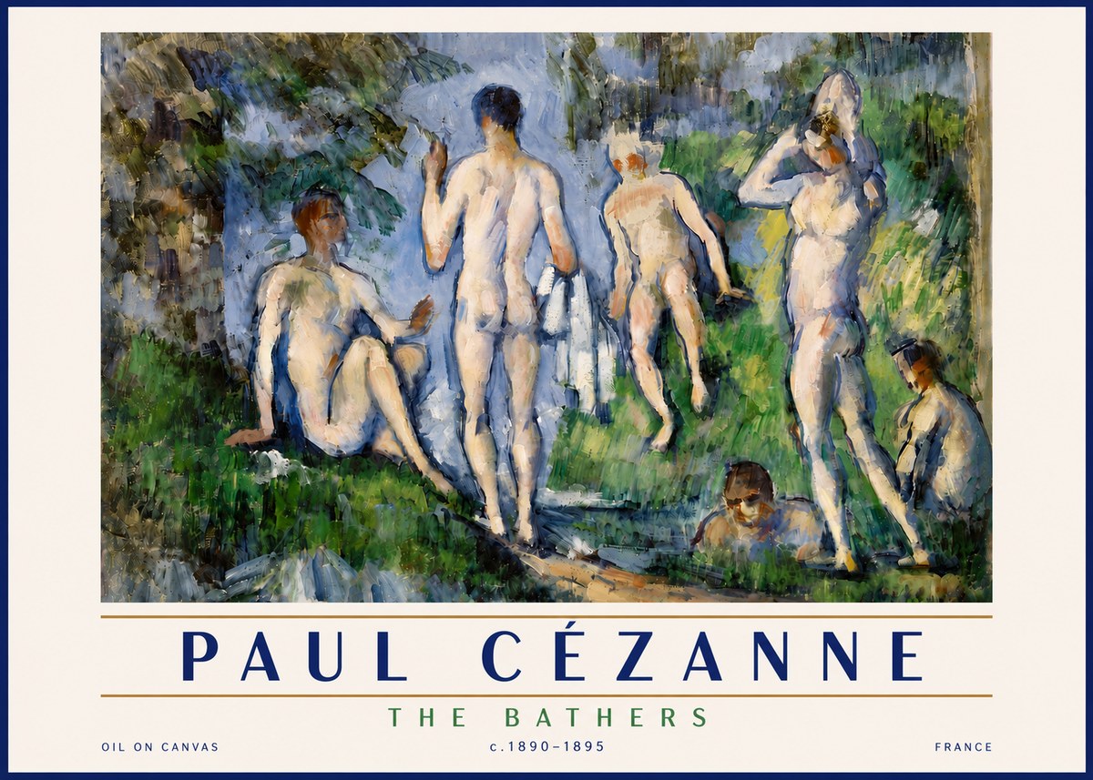 Paul Cézanne The Bathers No5 - Poster