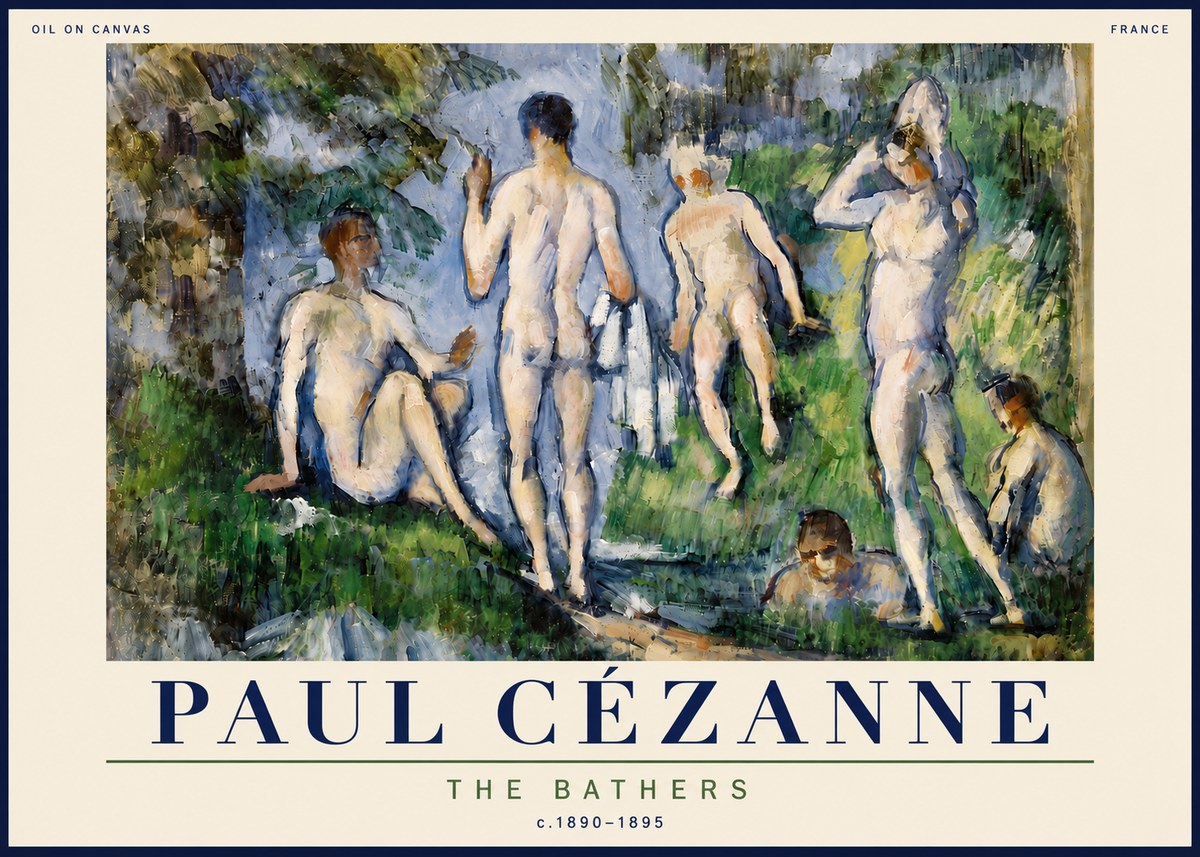 Paul Cézanne The Bathers No6 - Poster