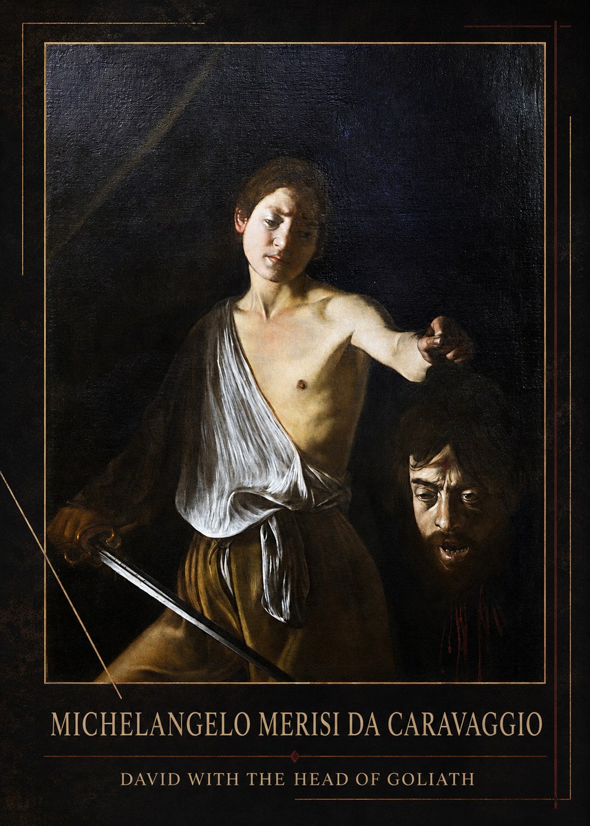 Michelangelo Merisi da Caravaggio David with the Head of Goliath II No1 - Poster