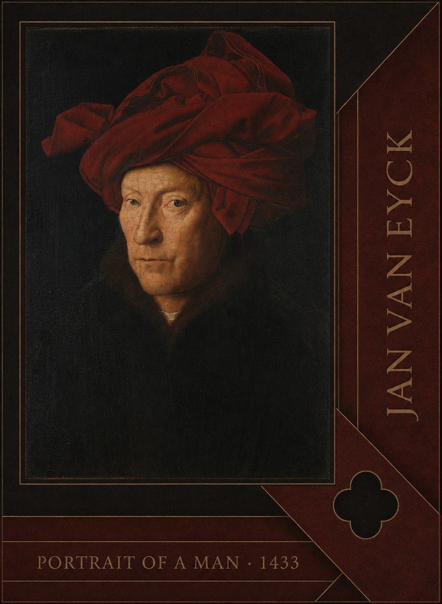 Jan van Eyck Portrait of a Man II No6 - Poster