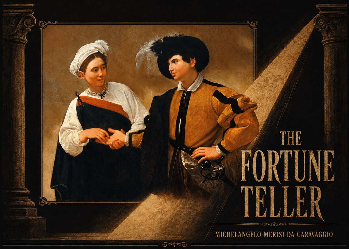 Michelangelo Merisi da Caravaggio The Fortune Teller I No6 - Poster