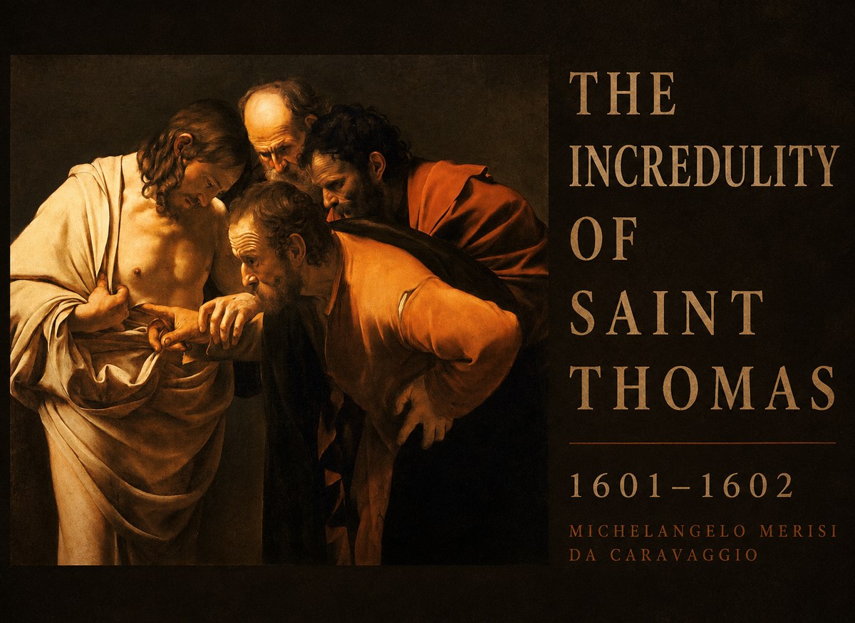 Michelangelo Merisi da Caravaggio The Incredulity of Saint Thomas II No3 - Poster