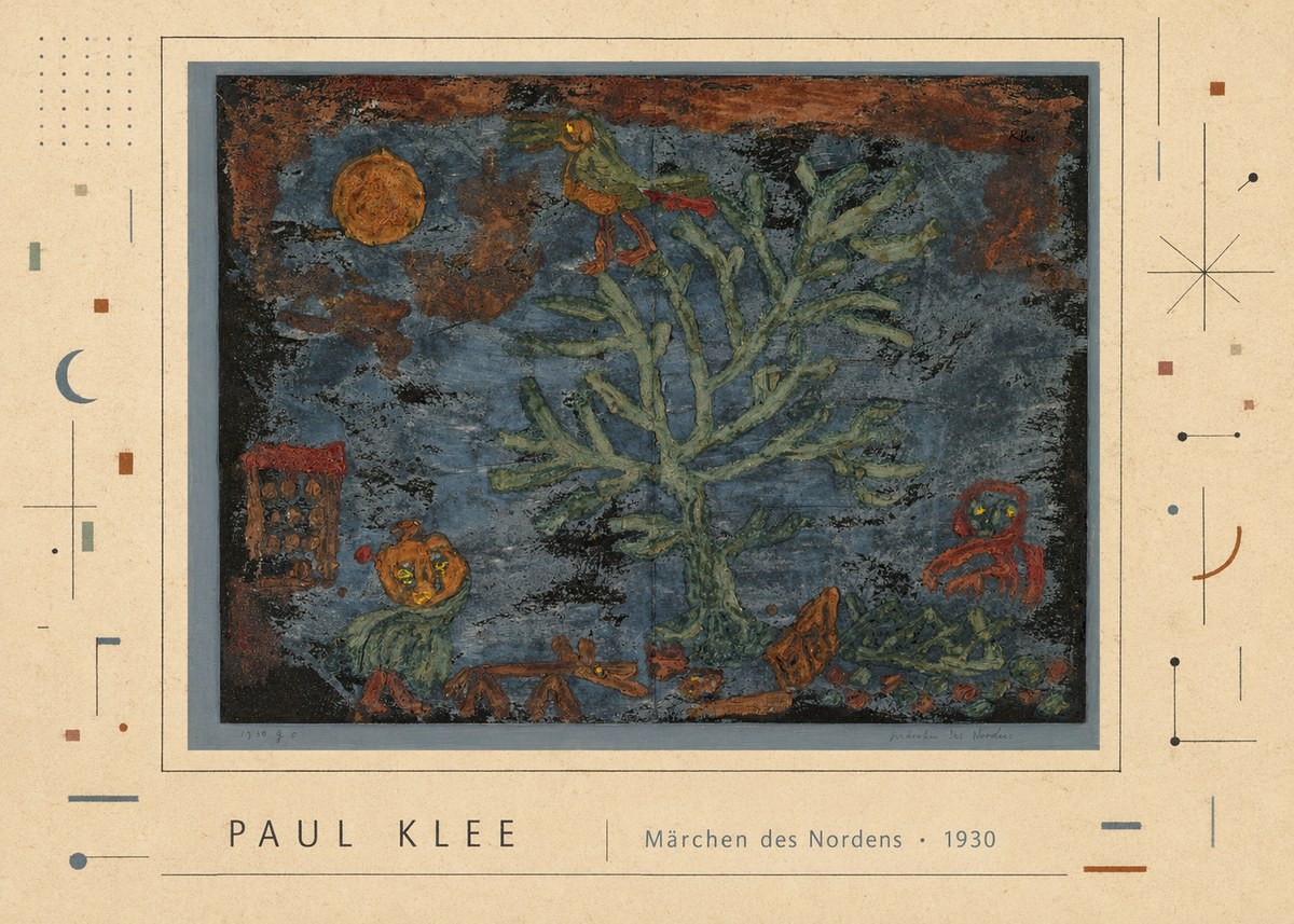 Paul Klee Märchen Des Nordens No2 - Poster