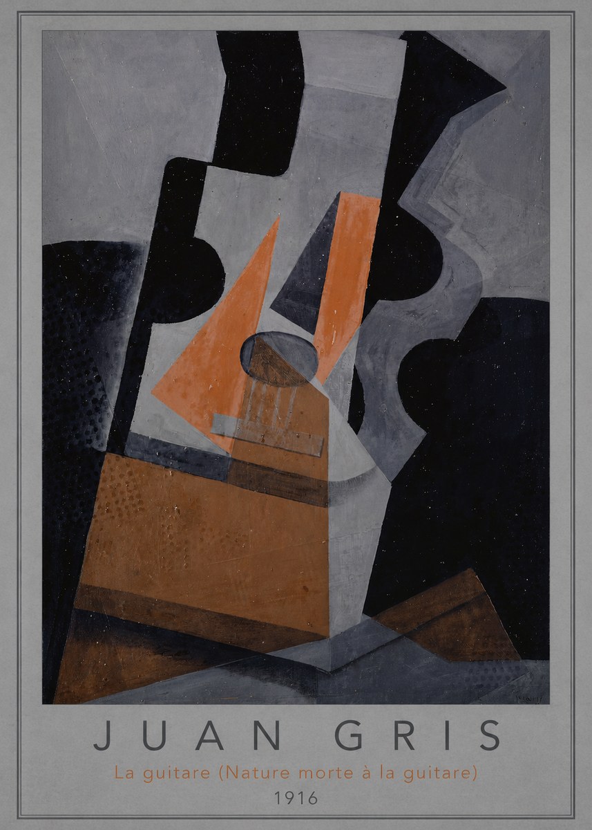 Juan Gris La Guitare (Nature Morte À La Guitare) No3 - Poster