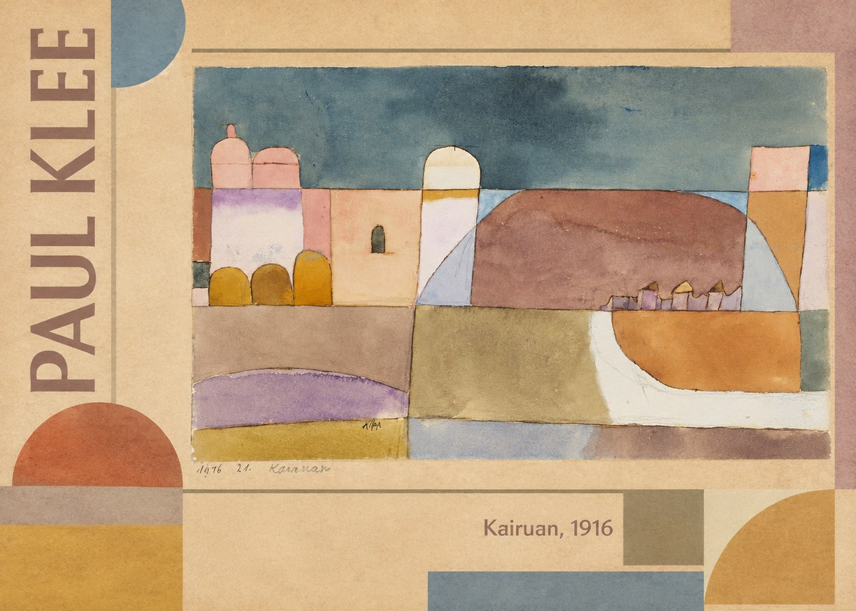 Paul Klee Kairuan, 1916 No2 - Poster