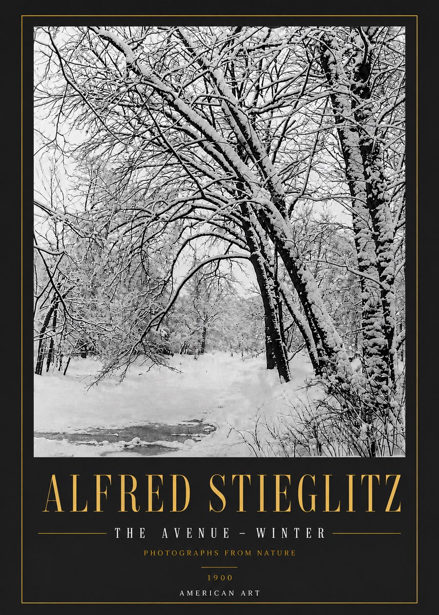 Alfred Stieglitz The Avenue – Winter No6 - Poster
